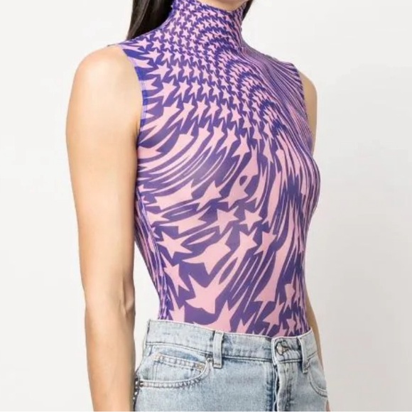 MUGLER Sleeveless High Neck Bodysuit - Picture 5 of 5